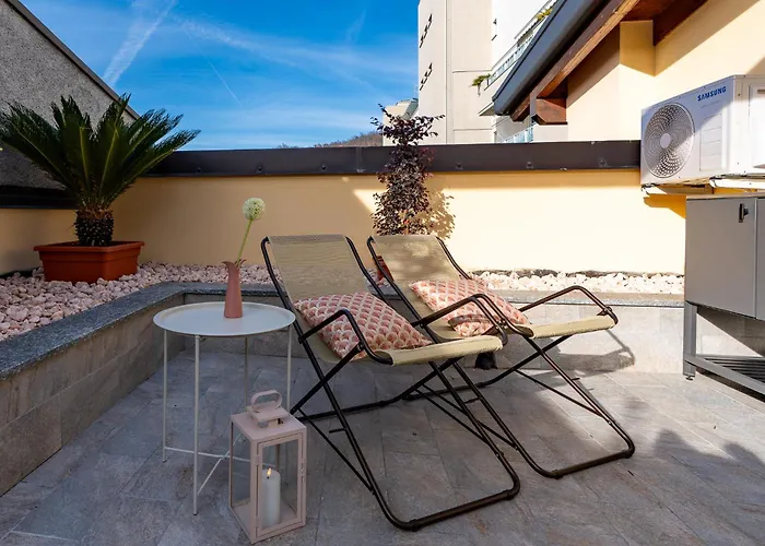 Apartmán Loft Park & Rail Free Parking Como